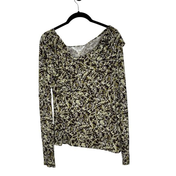 NWT Soft Joie Women Cersei Long Sleeve Top Medium Unique Neckline Chocolate Plum - Picture 4 of 14